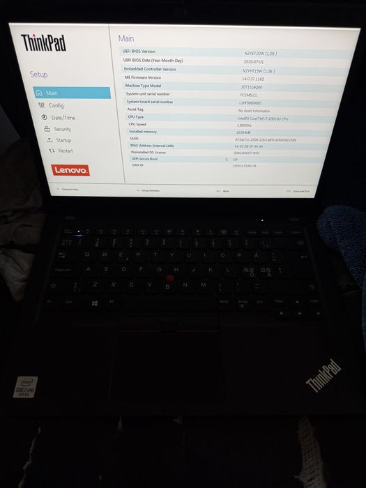 Vand laptop lenovo T14s i7 gen 10