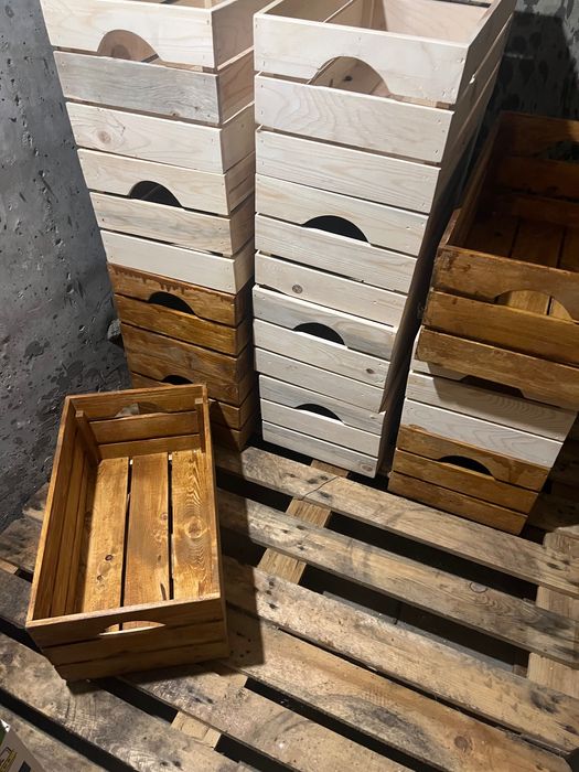 Дървени щайги за плод и зеленчук - 65лв/бр.