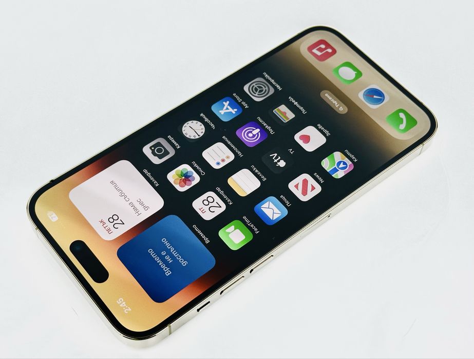 Apple iPhone 14 Pro Max 256GB Gold 100% Батерия! Гаранция!