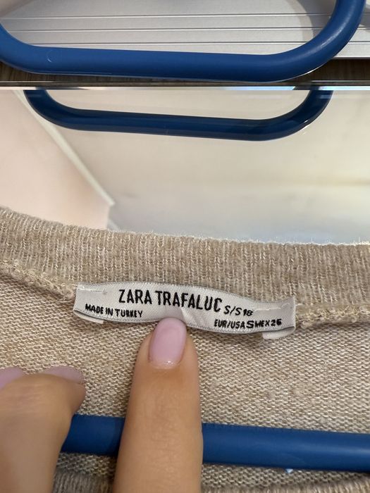 Bluza Zara Trafaluc cu perle marime S