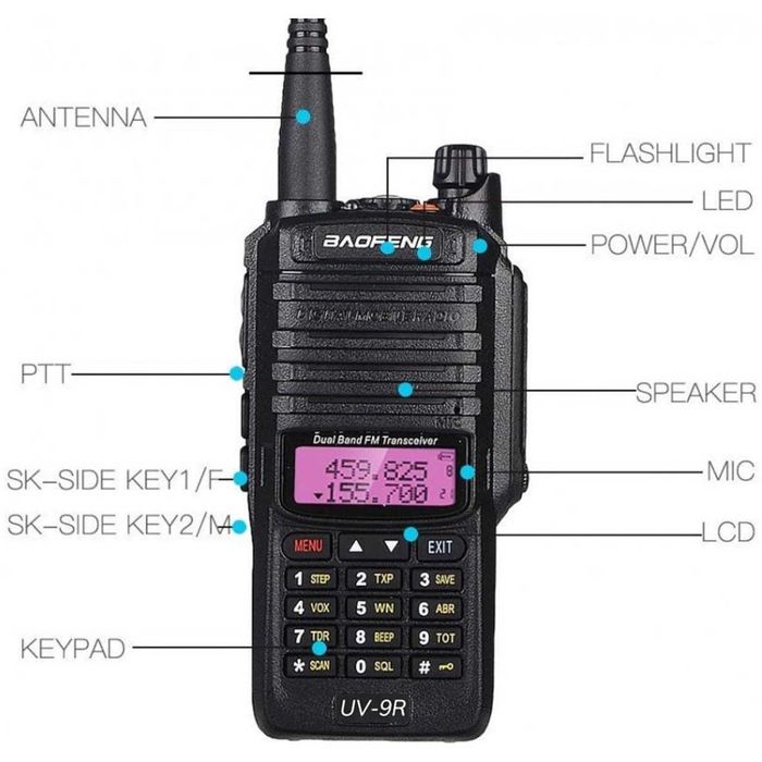 Промо 2 Броя Радиостанции Baofeng UV-9R
