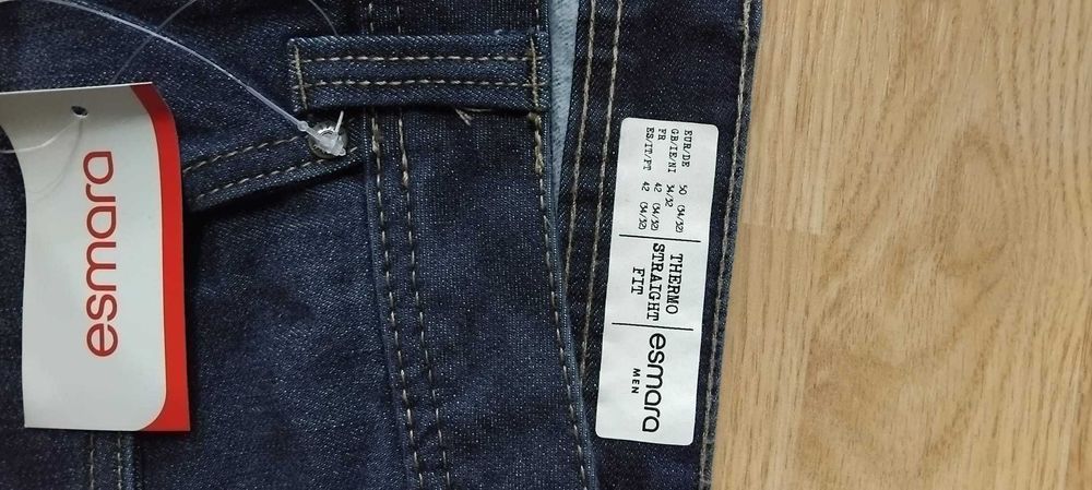 Blugi grosi vatuiti barbati ,marime L/50 ,cu eticheta