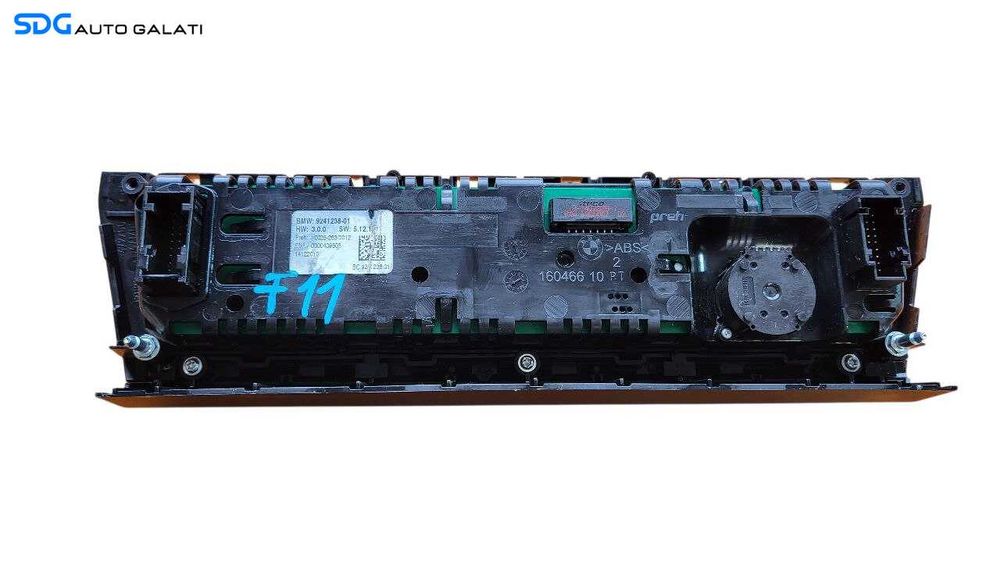 Panou Comanda AC Clima Climatronic Aer Conditionat BMW Seria 5 F10 F11 2009 - 2017 Cod 9241238-01 14122010 [LR2187]