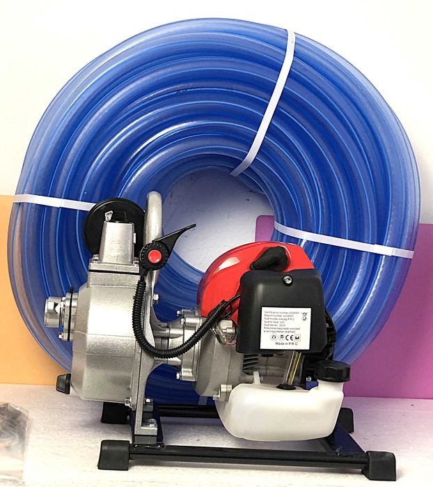Kit Complet Motopompa Apa 1” cu Furtun Siliconat 50m