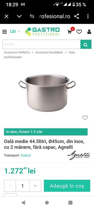 vând oală, cazan .inox, aluminiu alimentar