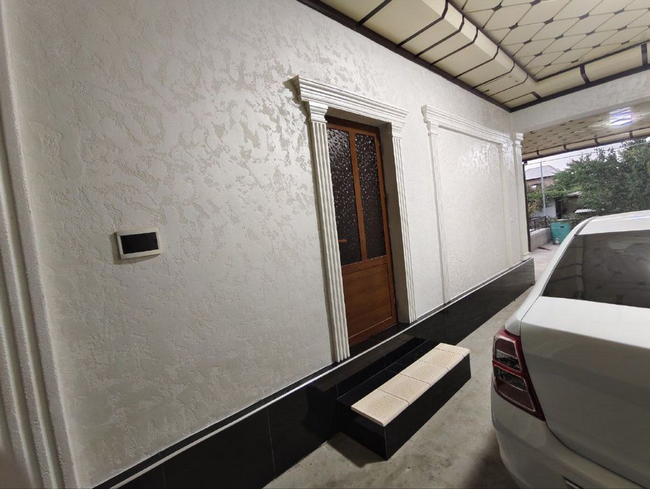 Fasad Travertin decor ishlari sifat va halollik
