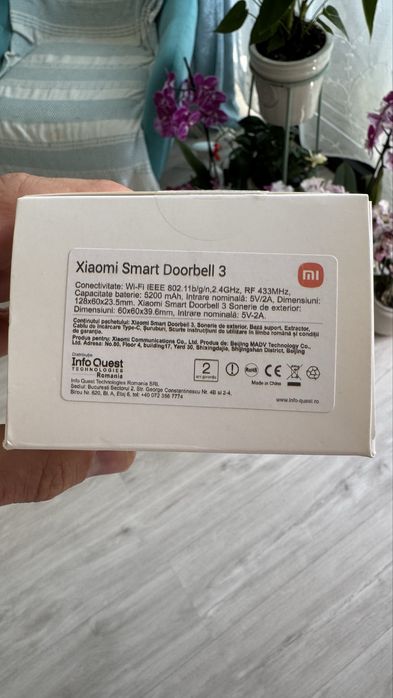 Videointerfon Xiaomi smart doorbell 3, Noua cu Garantie