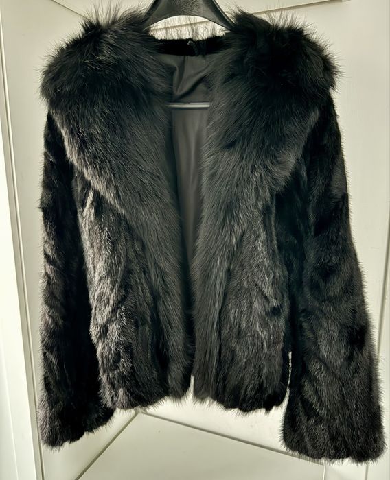 Haină de blană naturală de iepure, Dasco, marime S