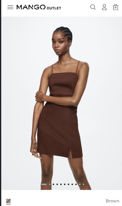 Рокли Mango от лен и памук и рокля  Rage Age