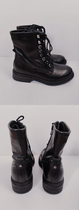 Нови Zign и Zara Дамски Боти Естествена Кожа Номер 37