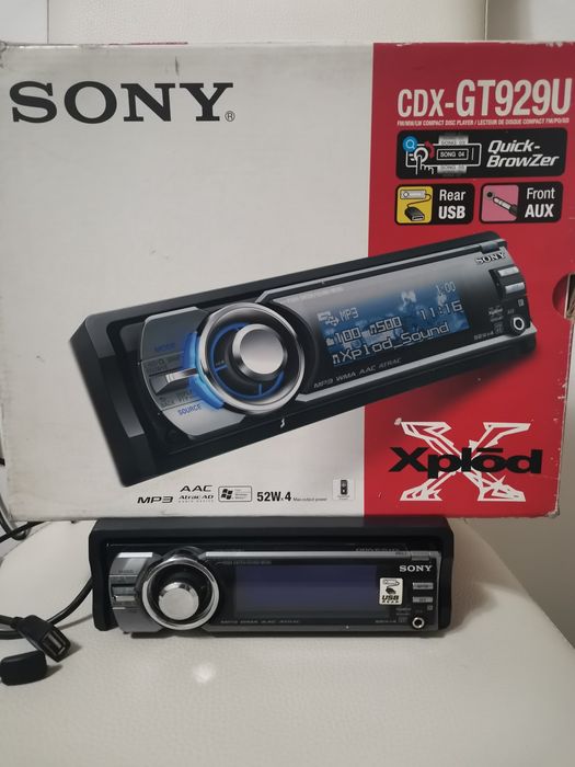 Sistem Audio Auto Sony Xplod: Player CDX-GT929U + Boxe Ovale 340W