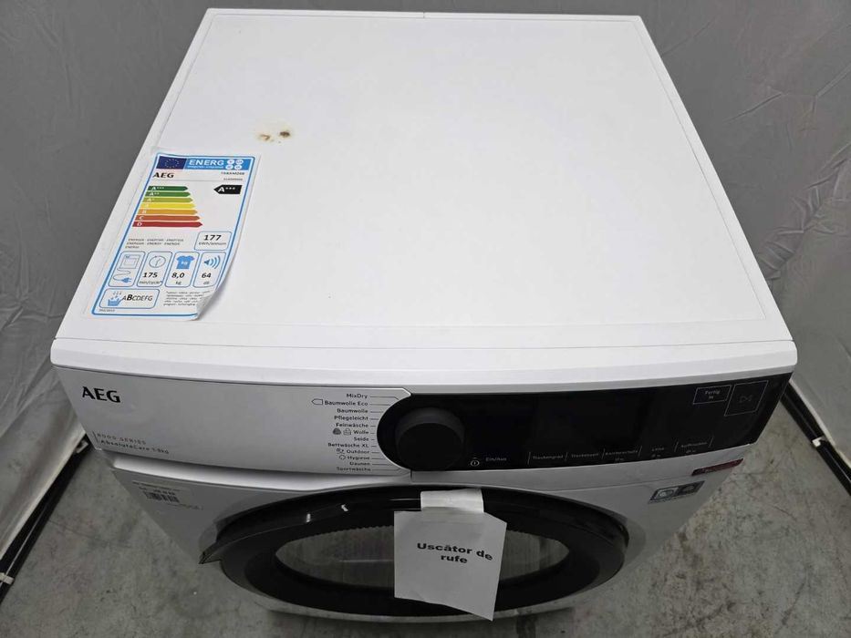 Uscator AEG 8KG Clasa A Heat Pump AbsoluteCare Seria 8000 Garantie