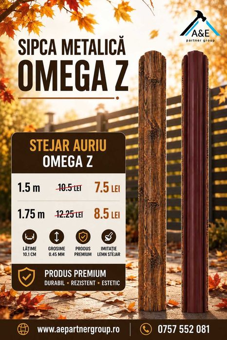 Sipca Metalica Stejar Auriu ! Lichidare STOC !