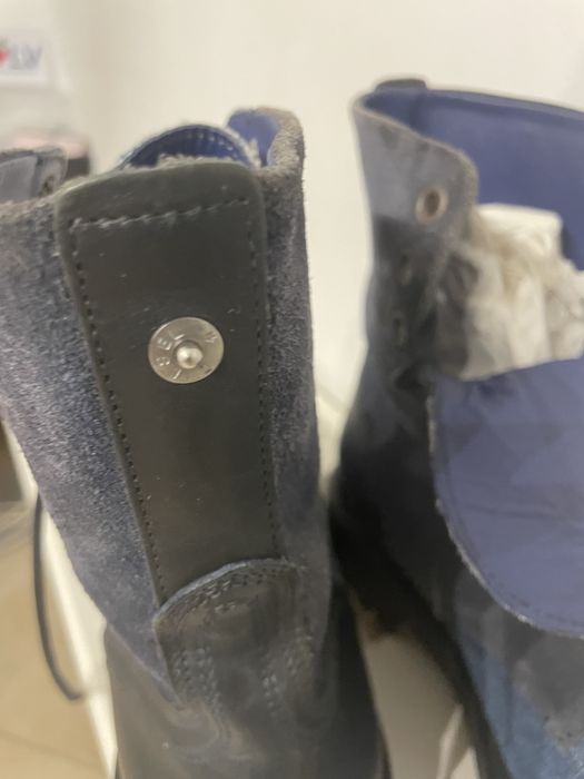 Ghete piele + denim noi