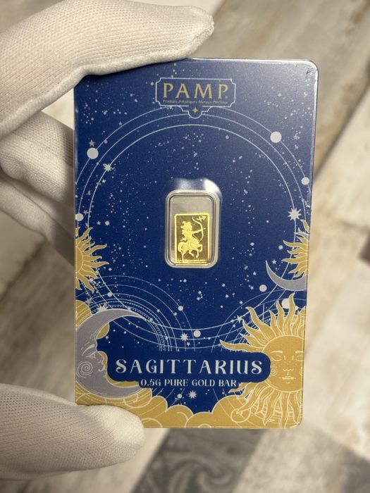 PAMP Sagittarius 0.5g Pure Gold Bar