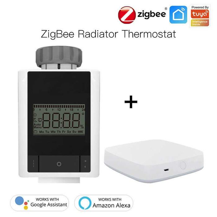 5x AWOW Tuya ZigBee 3.0 Smart LCD Thermostat Radiator Valve