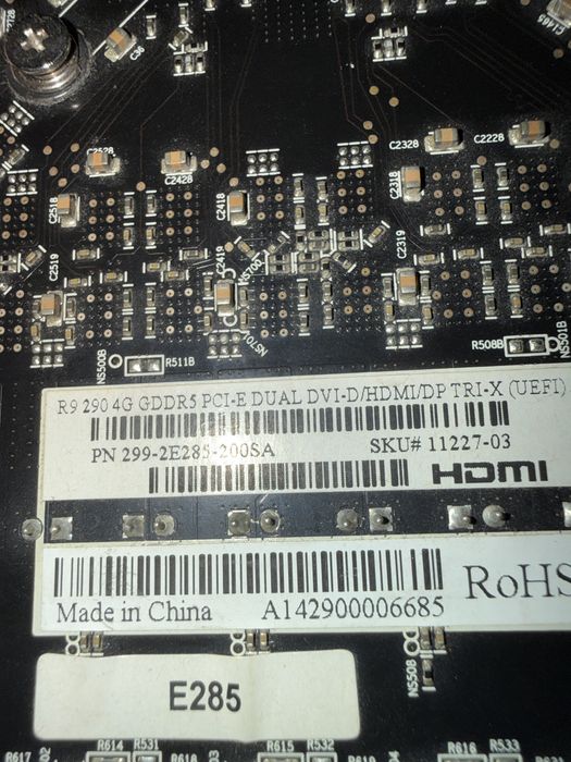 Placa video Radeon R290 4 gb cu 512 biti