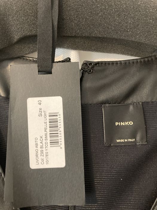 Pinko оригинална,нова рокля от финна кожа