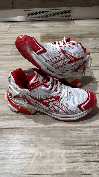 Balenciaga Runners Бяло Червено