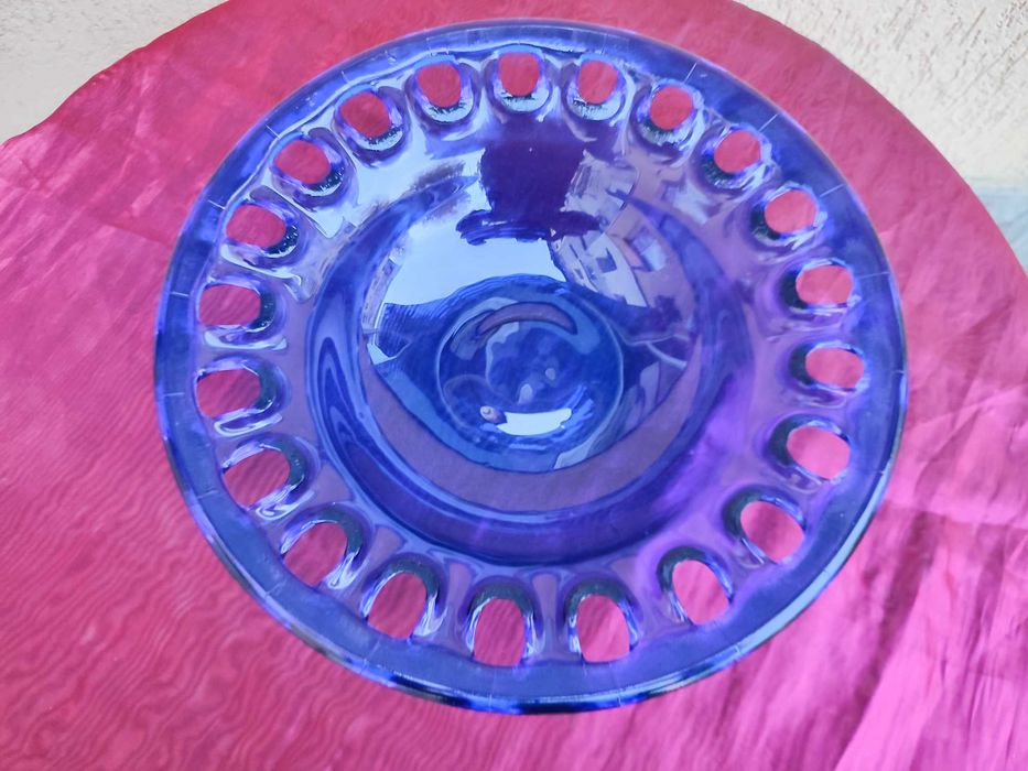 Fructieră sticlă masivă