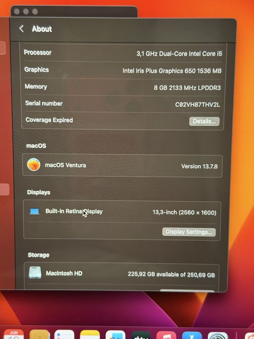 MacBook Pro 2017 - 13”