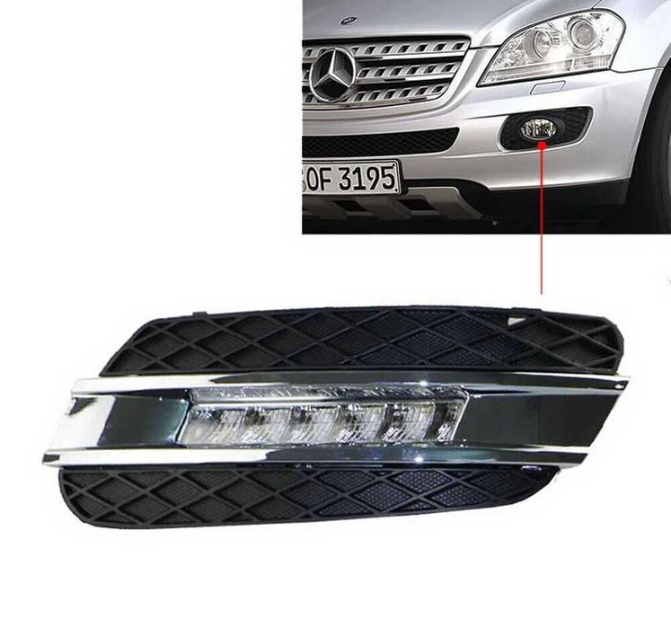 Пълен комплект дневни светлини DRL LED Mercedes W164 ML 2006-2009.