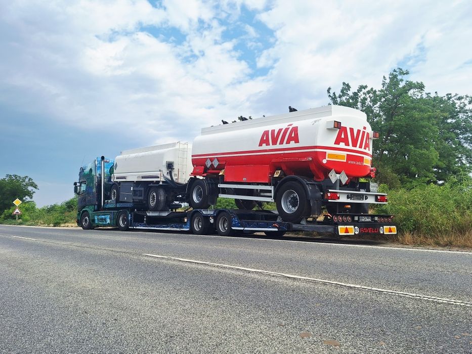 Cisternă  18100l  apă,UAN,motorină  aluminiu  pe perne pentru  agricultură