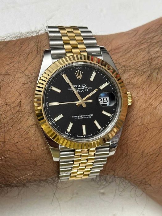 CEAS ROLEX DATEJUST 41 - Aur - Otel - Ref. 126333 - Cal. 3235 - 41mm - An 2024 !