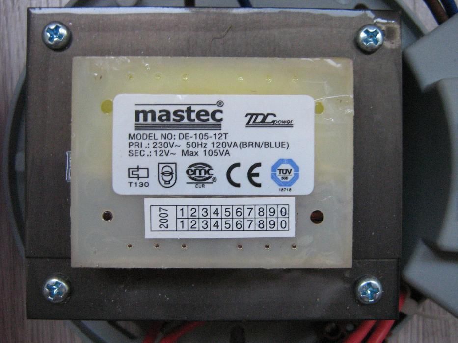 Трансформатор DE 105 12T 230V 50Hz 120VA 12V 105VA