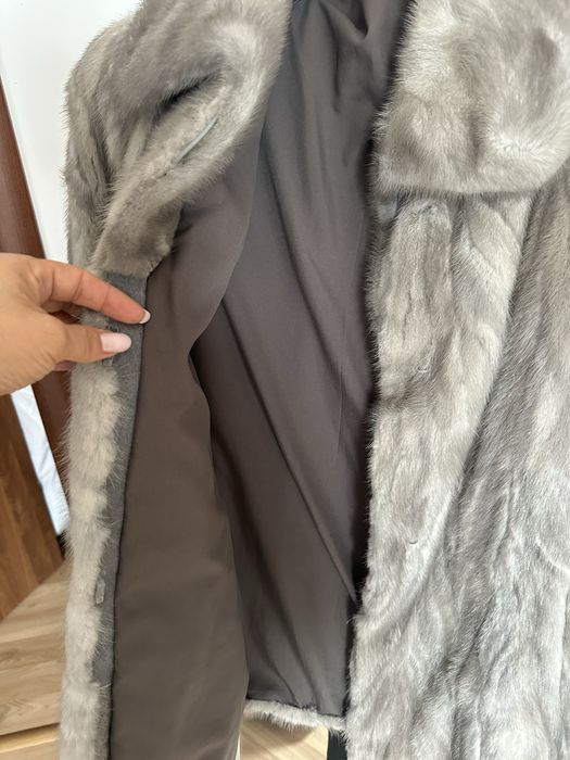 Haina blana naturala vizon