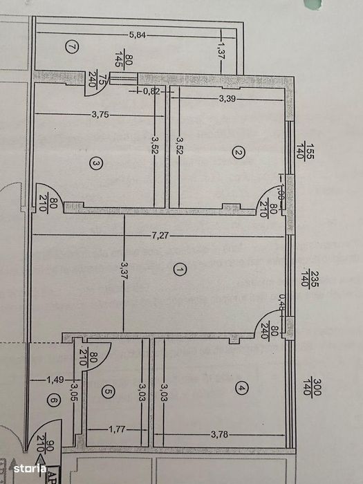 Apartament 3 camere de vanzare, 78mp, mobilat, loc de parcare inclus