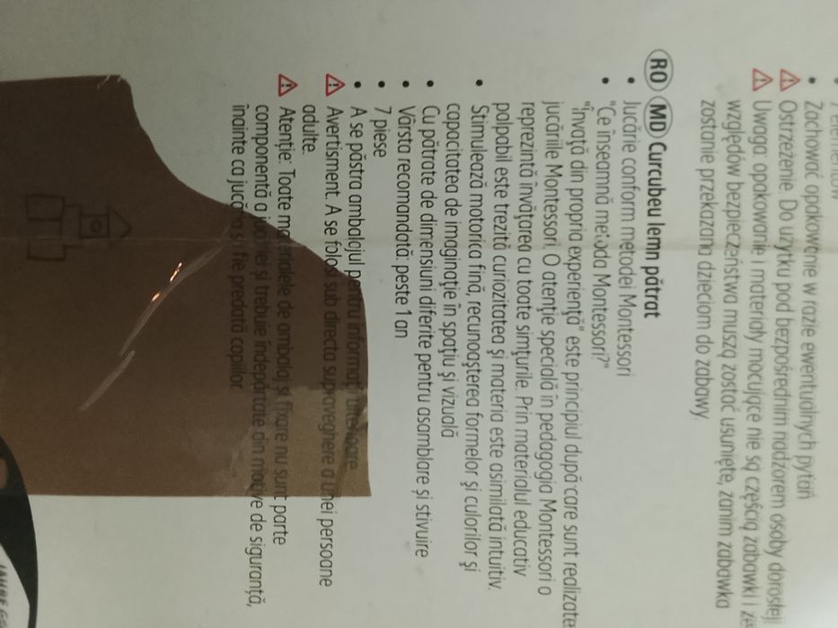 Jucărie Montesorri 1+