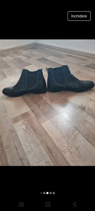 Ghete chelsea dama piele naturala