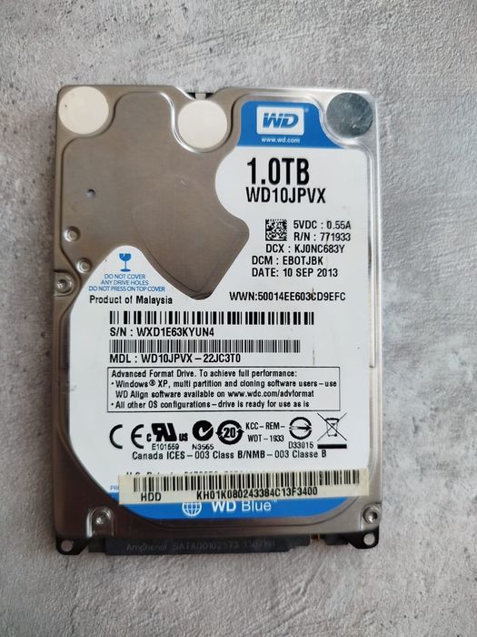 Жёсткий диск wd blue