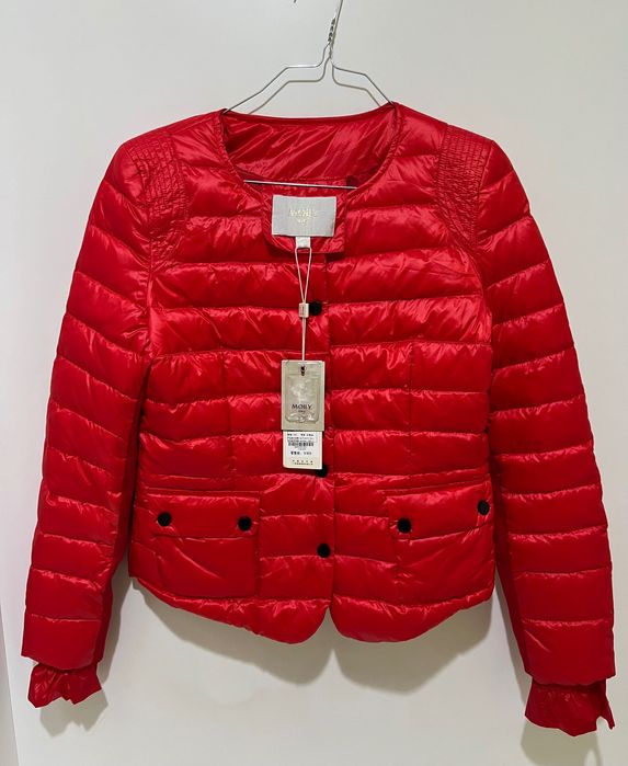 Дамско тънко яке с пух