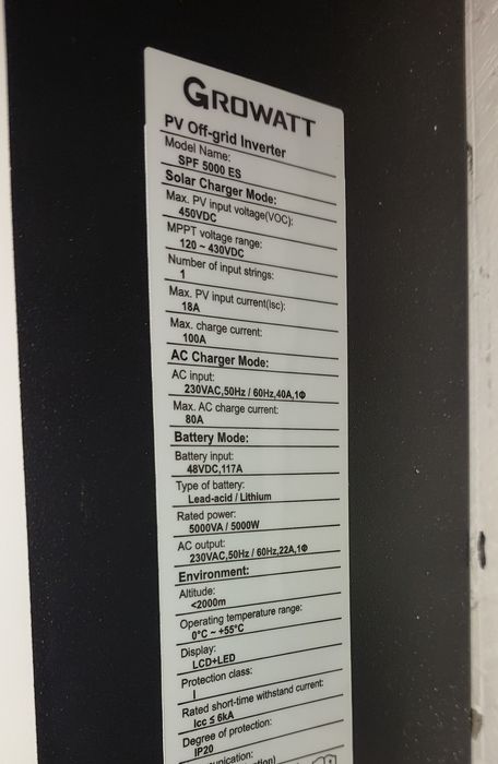 Growat SPF5000ES off-grid