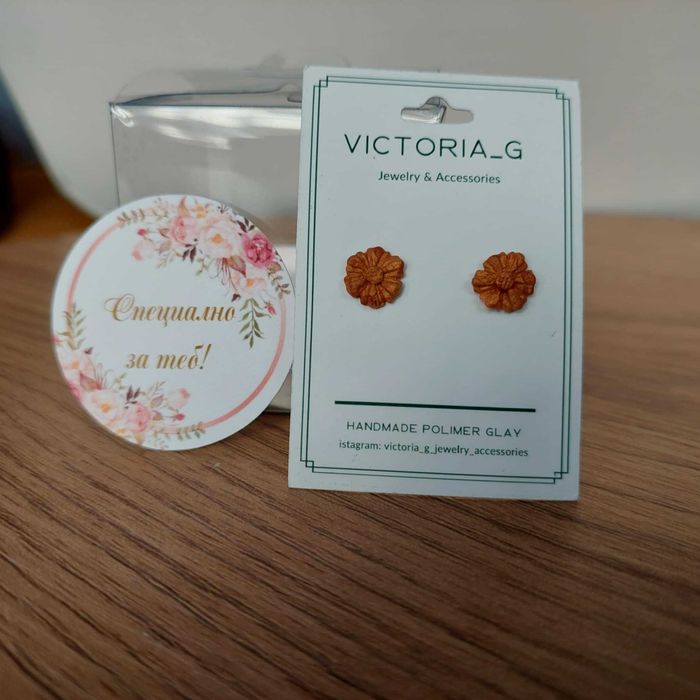 Обеци от полимерна глина