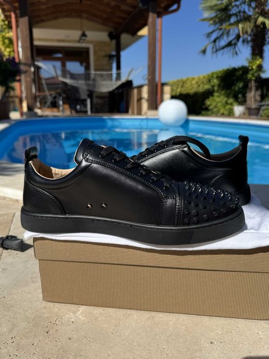 Christian Louboutin Black Spikes Мъжки Обувки 46 EUR + Кутия + Dustbag