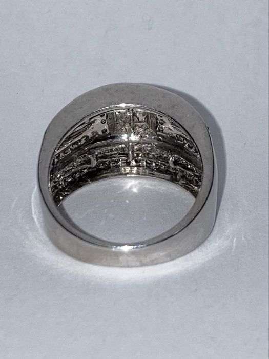 Inel aur alb cu diamante 1.55ct