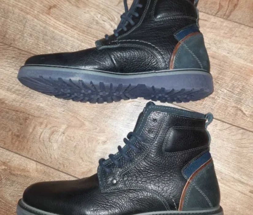 н.44 AM SHOE Mens Leather Lace Up Boots