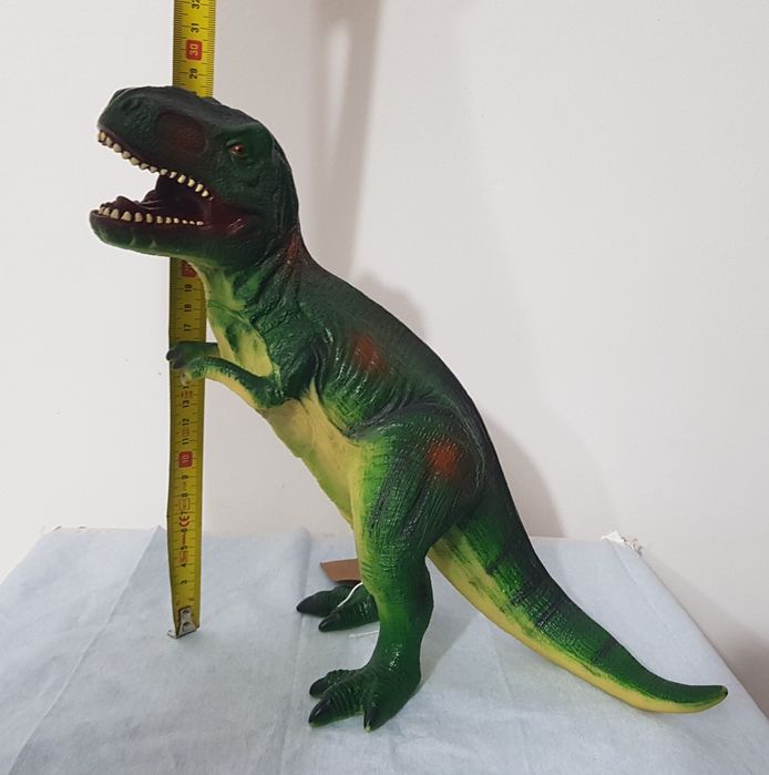 Figurina mare T Rex Dinozaur Nou Tirannozaur din cauciuc moale ~ 30 cm