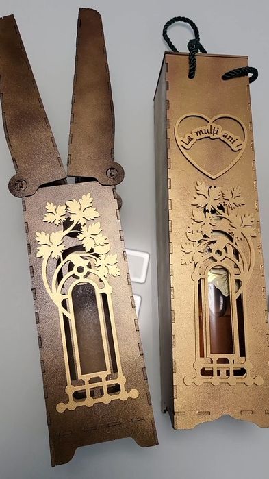 Cutie cadou vin șampanie