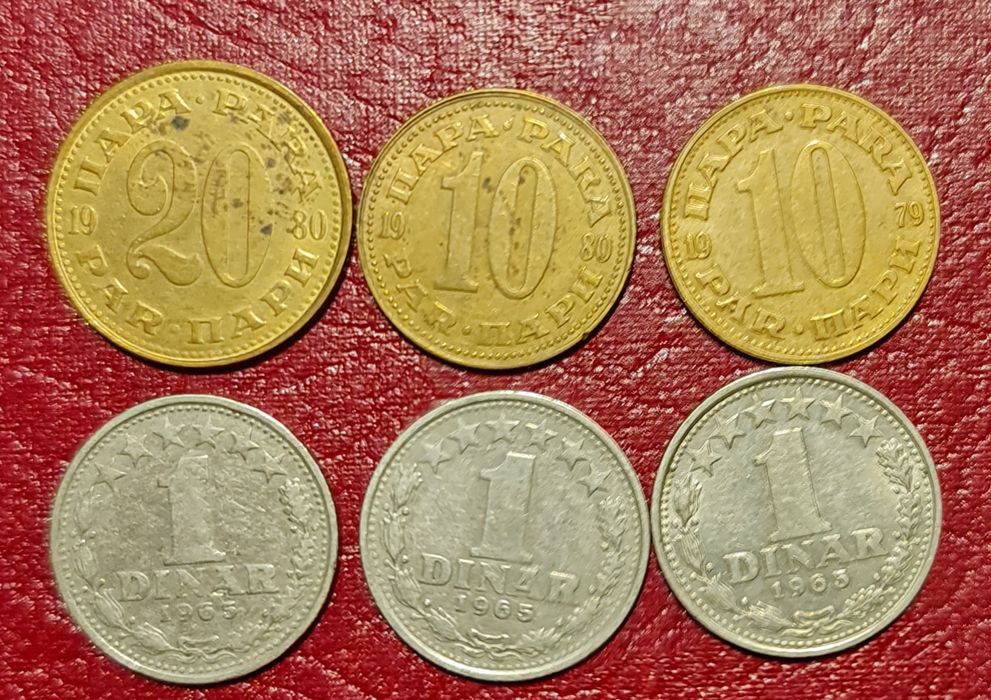 Monede Iugoslavia 6 bucati.