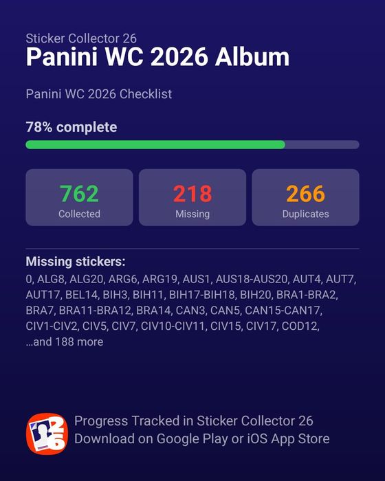 Vand album panini fifa word cup 2026