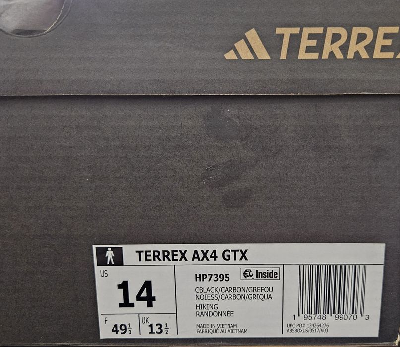 Продам ADIDAS  TERREX oригинал  размер 48.  На размер стопы 30.5 см
