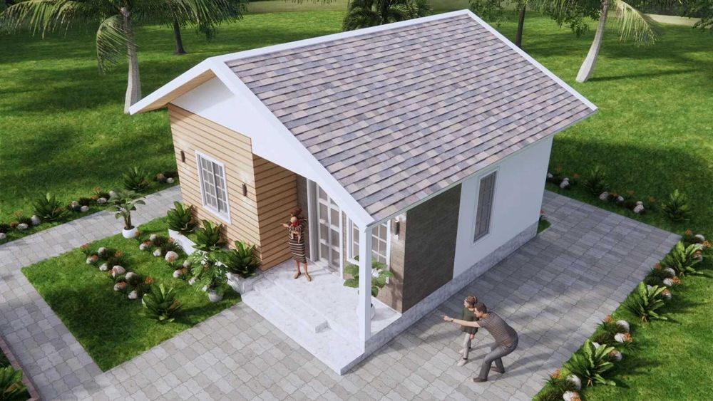 НА ИЗПЛАЩАНЕ - Луксозна сглобяема къща с 2 спални, 36 кв. м