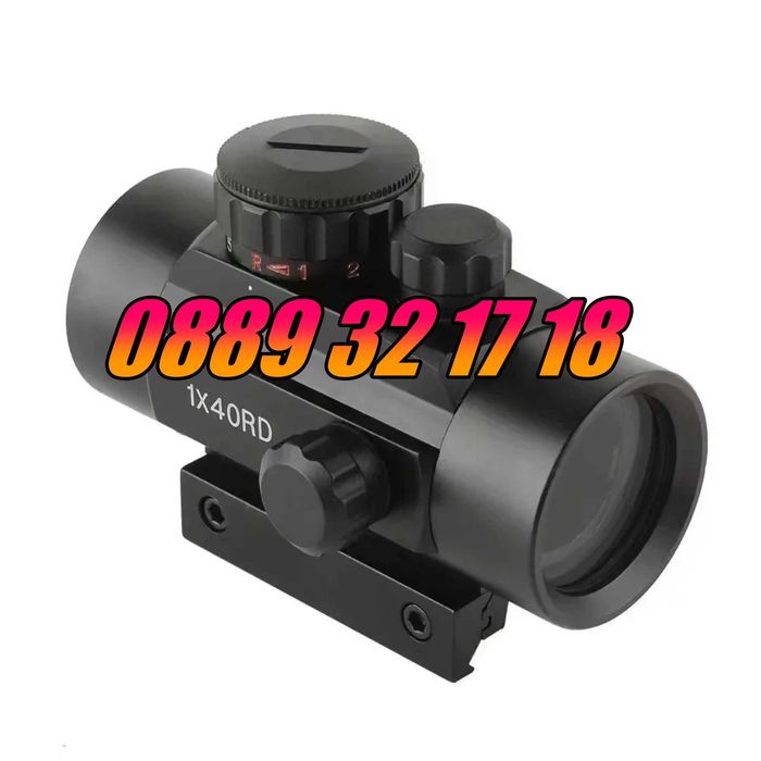 Oптически прицел бързомер Bushnell 1х40RD, червена и зелена точка