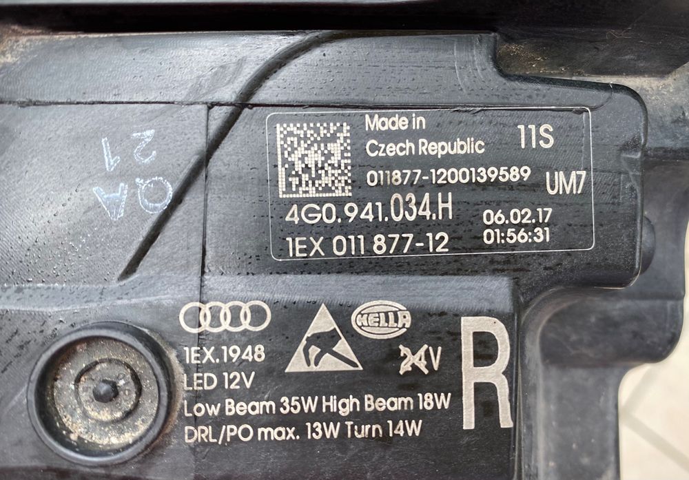 Фарове far Full Led фар за Ауди А6 Audi A6 4G/C7 фейс