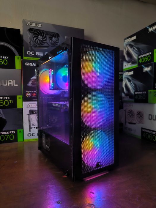 Игровой ПК Core I3-10100F, 4300МГц/ Asus RX570 4Гб/ 16Гб/ Nvme 256Gb