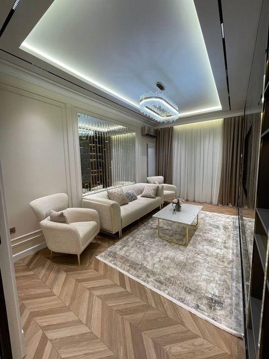 ЖК NRG Oybek 2-комнатная укомплектована шикарный ремонт 73м² этаж 3/16